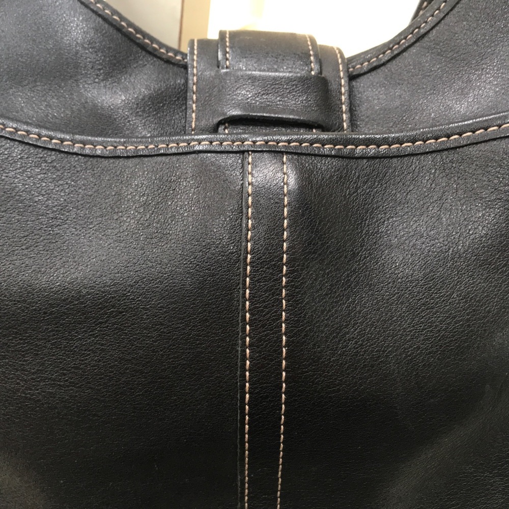 COACH HOBO BLACK LEATHER BAG - Picture 3 of 5